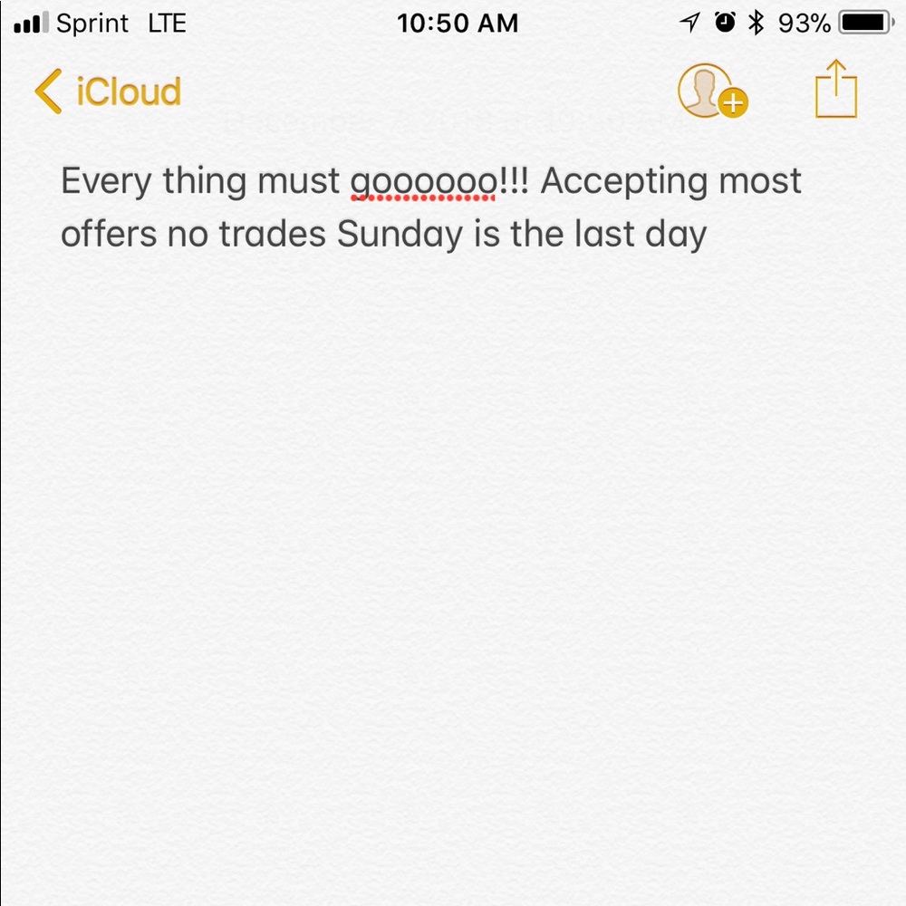 Every thing in my closet must goo sale sale